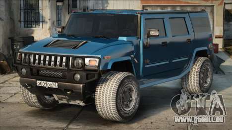 Hummer H2 Blue für GTA San Andreas