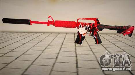 M4A1 Rias Gremory Simple Skin pour GTA San Andreas