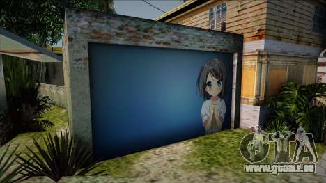 Grove Street Anime Girl Door Garage pour GTA San Andreas