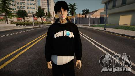 Jeune homme dans un sweat à capuche élégant pour GTA San Andreas