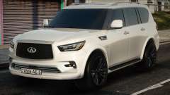 Infiniti QX80 - White für GTA San Andreas