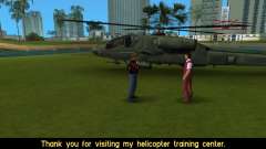 Hunter Hubschrauber Training Mission Mod für GTA Vice City