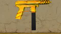 Tec-9 Texture Gold pour GTA Vice City