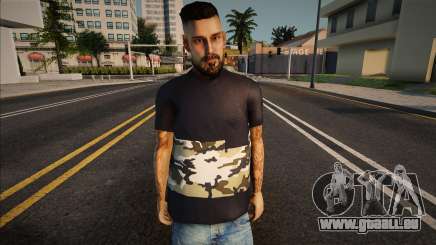 Un homme avec une barbe et un T-shirt pour GTA San Andreas