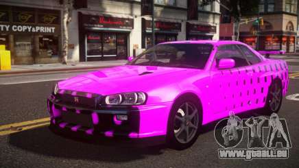 Nissan Skyline R34 Heroshi S8 für GTA 4