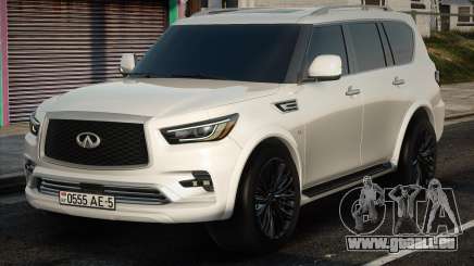 Infiniti QX80 - White pour GTA San Andreas