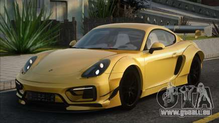 Porsche Cayman GTS 2015 Yellow für GTA San Andreas