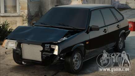 VAZ 2109 Noir et crosse (Après l’accident) pour GTA San Andreas