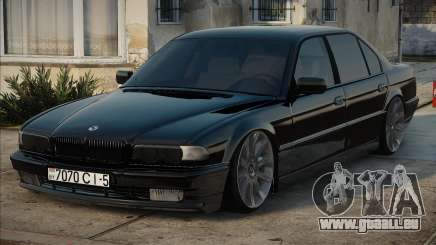 BMW E38 Noir en stock pour GTA San Andreas