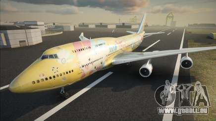 ANA In a Pokemon Livery B747-400 Skin für GTA San Andreas