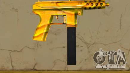 Tec-9 Texture Gold pour GTA Vice City