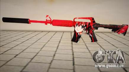 M4A1 Rias Gremory Simple Skin pour GTA San Andreas