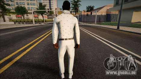 Jizzy dans un costume blanc pour GTA San Andreas