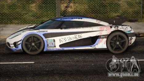 2014 Koenigsegg One1 Tun pour GTA San Andreas