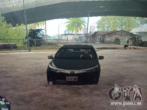 Toyota Corolla 2017 Lowpoly (style SA) pour GTA San Andreas