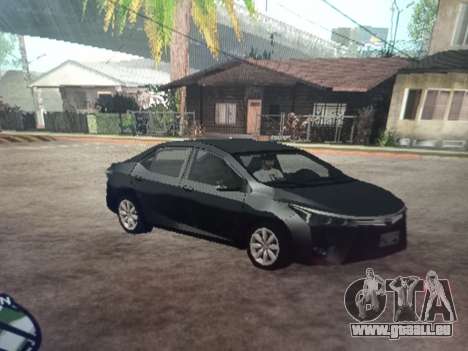 Toyota Corolla 2017 Lowpoly (style SA) pour GTA San Andreas