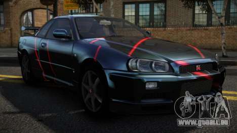 Nissan Skyline R34 Niohashi S9 für GTA 4