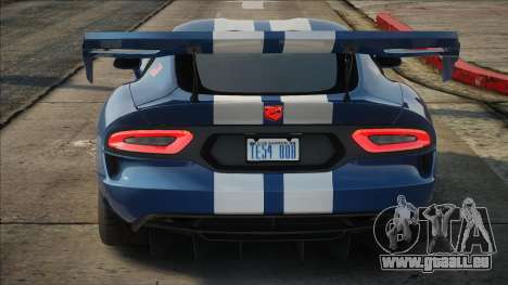 2016 Dodge Viper GTS-R Extreme Aero V1.2 pour GTA San Andreas