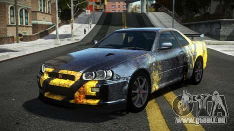 Nissan Skyline R34 Tufusa S8 pour GTA 4