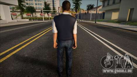 Ein junger Mann in Weste und Jeans für GTA San Andreas