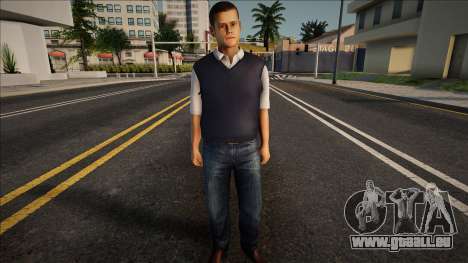 Ein junger Mann in Weste und Jeans für GTA San Andreas