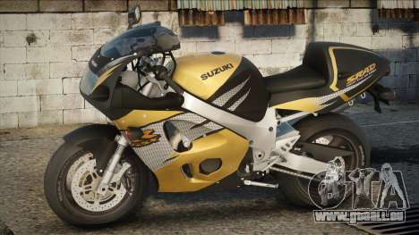 1997 Suzuki GSXR-750 SRAD Black-Yellow pour GTA San Andreas