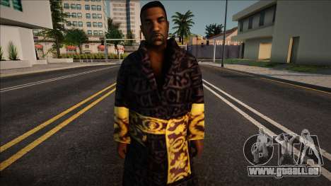 Gizzy dans un peignoir Versace pour GTA San Andreas