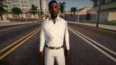 Jizzy dans un costume blanc pour GTA San Andreas