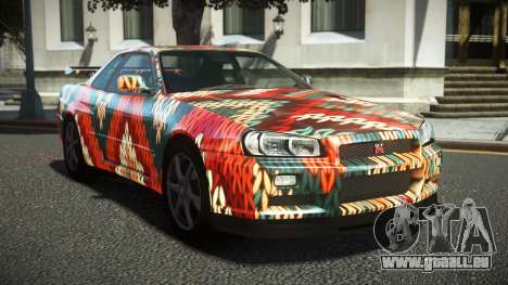 Nissan Skyline R34 Ralokshi S10 pour GTA 4