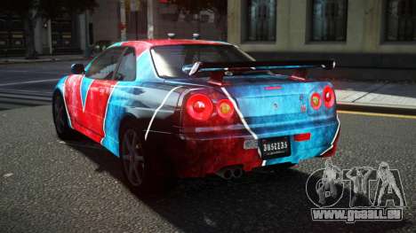 Nissan Skyline R34 Ralokshi S6 pour GTA 4