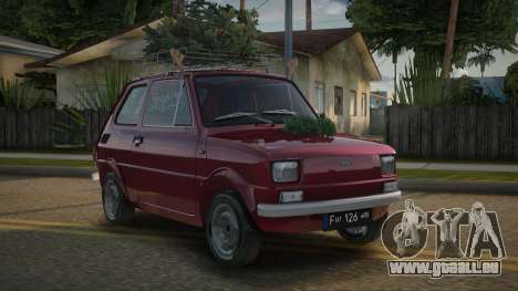 Fiat 126 Bambino Christmas Edition pour GTA San Andreas