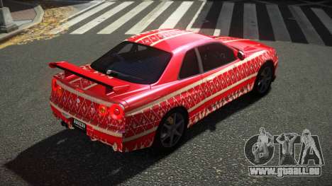 Nissan Skyline R34 Ralokshi S11 pour GTA 4