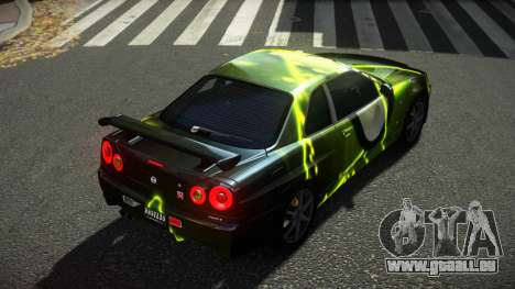 Nissan Skyline R34 Ralokshi S8 pour GTA 4