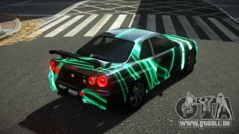 Nissan Skyline R34 Ralokshi S12 pour GTA 4