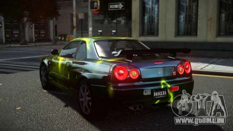 Nissan Skyline R34 Ralokshi S8 pour GTA 4