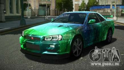 Nissan Skyline R34 Ralokshi S3 pour GTA 4