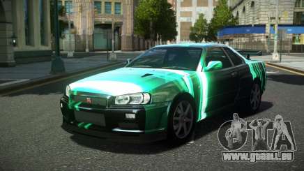 Nissan Skyline R34 Ralokshi S12 pour GTA 4