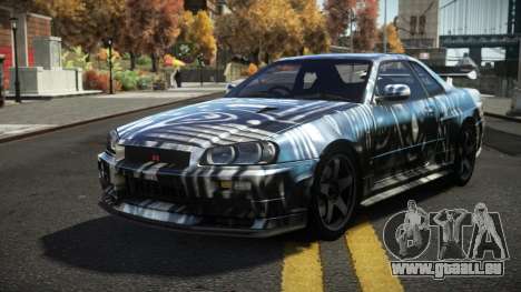 Nissan Skyline R34 Dezro S6 für GTA 4