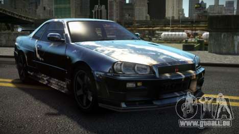 Nissan Skyline R34 Dezro S7 für GTA 4