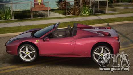 Ferrari 458 Spider V2.1 für GTA San Andreas