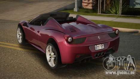 Ferrari 458 Spider V2.1 für GTA San Andreas