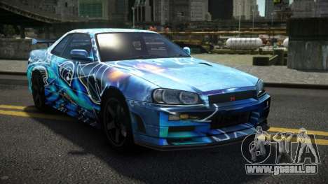 Nissan Skyline R34 Dezro S12 für GTA 4