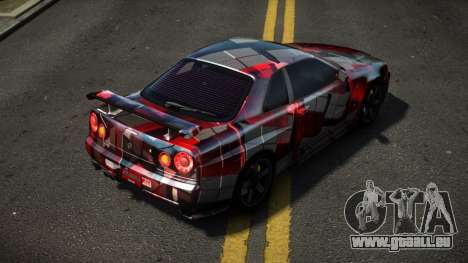 Nissan Skyline R34 Dezro S8 für GTA 4