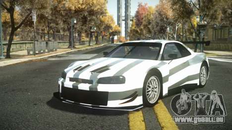 Nissan Skyline R34 Dibofas S1 für GTA 4