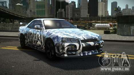 Nissan Skyline R34 Dezro S3 für GTA 4