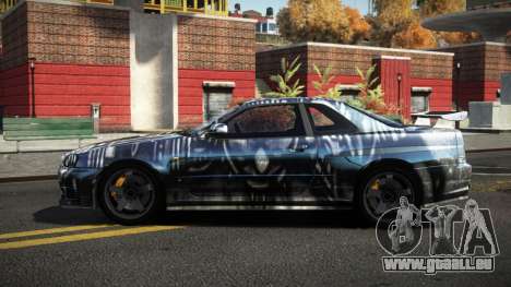 Nissan Skyline R34 Dezro S6 für GTA 4