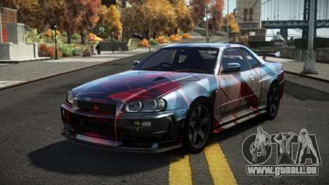 Nissan Skyline R34 Dezro S8 für GTA 4