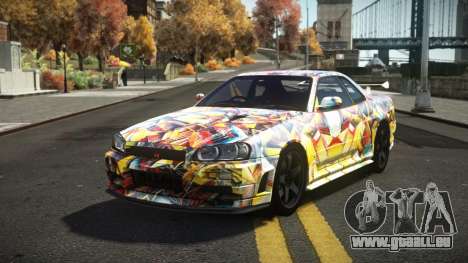 Nissan Skyline R34 Dezro S1 für GTA 4