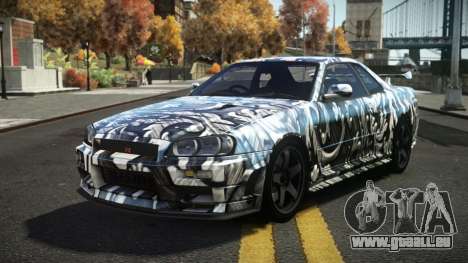 Nissan Skyline R34 Dezro S3 für GTA 4