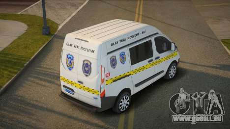 Ford Transit Custom XL Olay Yeri İnceleme für GTA San Andreas